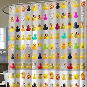 BRAND NEW!!! Cute Rubber Ducky Shower Curtain- Kids or Adults😜